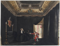 U+ 046
<br/>
Scène uit Corneilles treurspel Le Cid
<br/>
<em>Troost, Cornelis (1697-1750)</em>